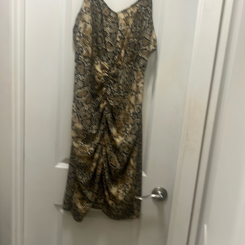 Elegant Snake Print Dress